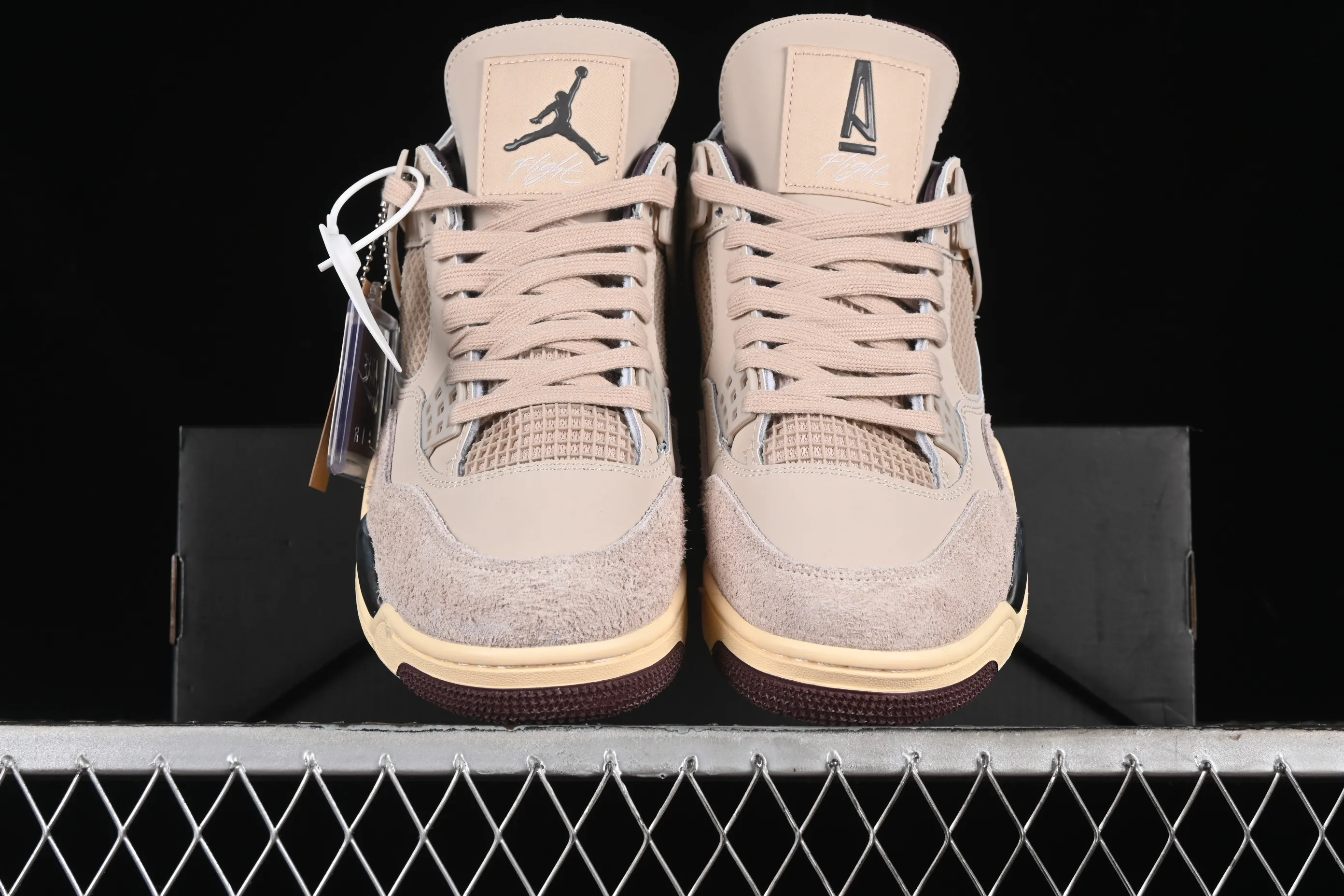 All categories Air Jordan Jordan series basketball shoes Air Jordan 4 G version A Ma Maniere x Air Jordan 4 Retro "Fossil Stone" AJ4 Joe 4 Fossil FZ4810-200